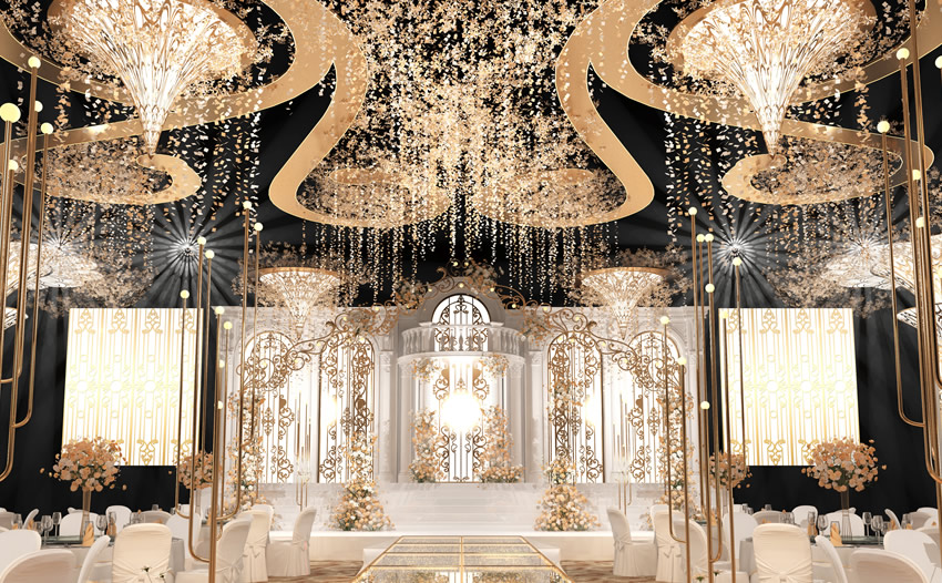 普陀花木兰喜事汇金色大厅效果展示